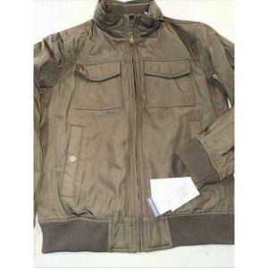 Dockers Bomber‎ Military Jacket Mens S Water Resistant Winter Coat Olive Green